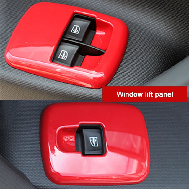 Car Red Interior Modified Steering Wheel Decoration Sticker For New Smart 453 Fortwo Forfour Car Accessories Styling