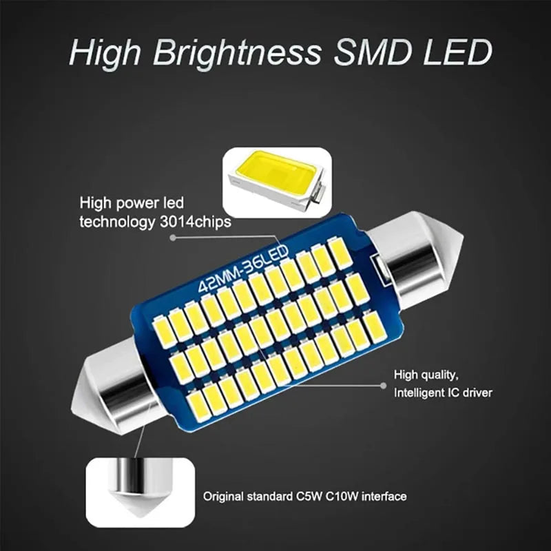 Car LED Interior Light Canbus For Audi A3 8P 8V 8L A4 B5 B6 B7 B8 A5 8T A6 C5 C6 C7 A7 A8 D2 D3 A1 8X A2 Q3 Q5 Q7 Indoor Lamp