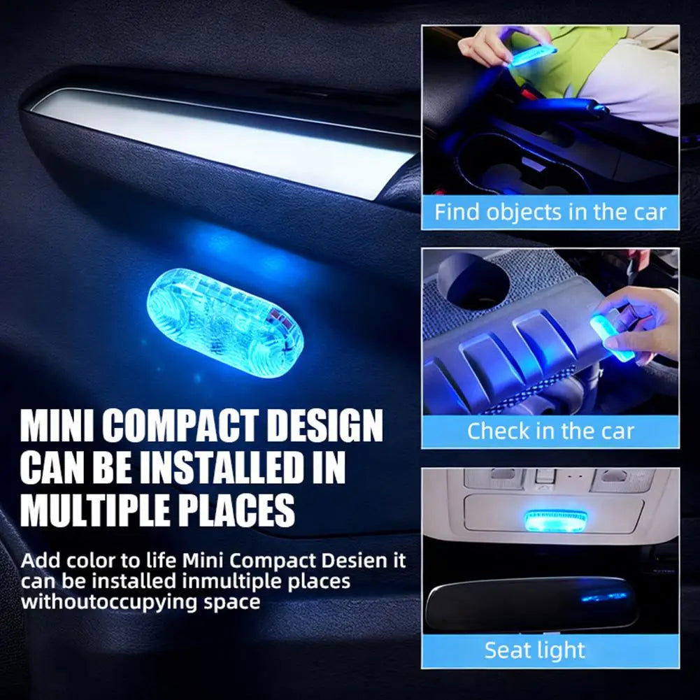 Car Interior Light Auto Roof Ceiling Reading Lamp LED Car Styling Night Light Mini USB Charging Car Light 5V