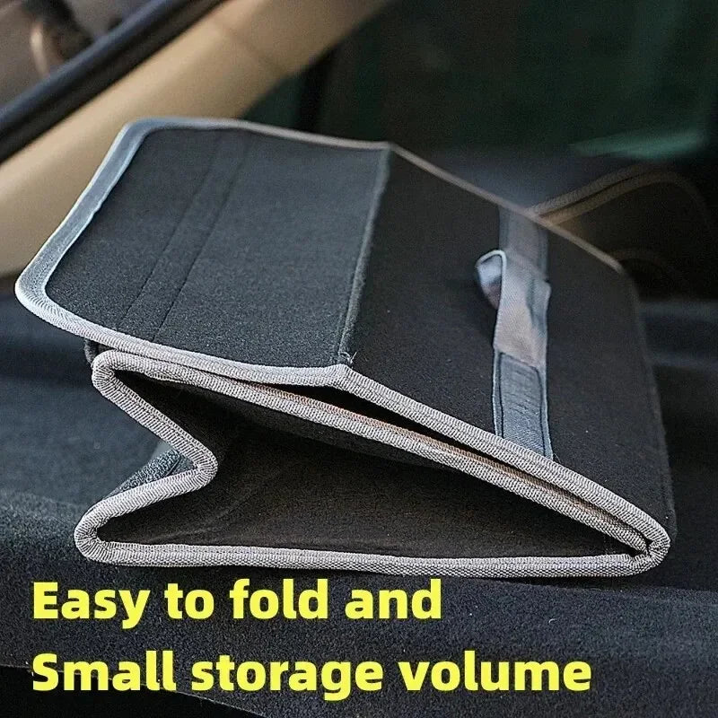 Car Organizer Bag Car Trunk Organizer Anti Slip Compartment Boot Storage Felt Cloth Storage Bag