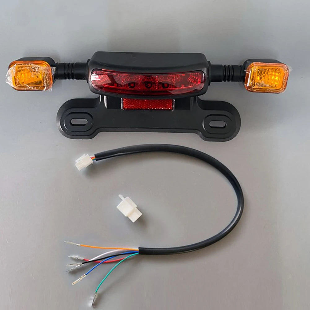 12/48/60V Electric Vehicle Rear Light Hot Sale LED Brake Driving Light Turn Signal Taillight Electric Bicycle Replacement Parts