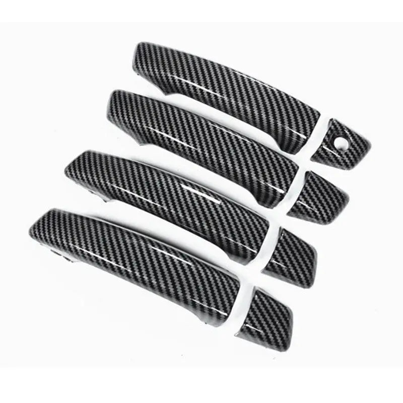 For Audi A3 8V 2014 2015 2016 2017 2018 2019 2020 Car Accessories Interior Carbon Fiber Door Pull Handles Cover Trim
