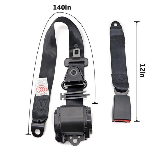 Universal 3 Points Adjustable Car Seat Belt With Sensors Driver Safety Belt Retractable Safety Strap Car Seat Belt