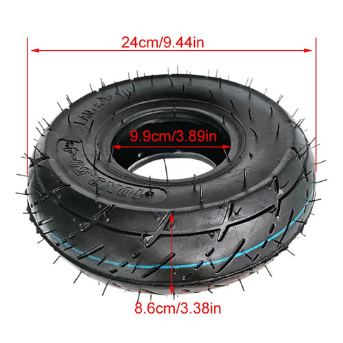 10x3.50-4 Inner Outer Tyre Thickened  Pneumatic Tire for Electric Scooter Tiger Cart Accessories