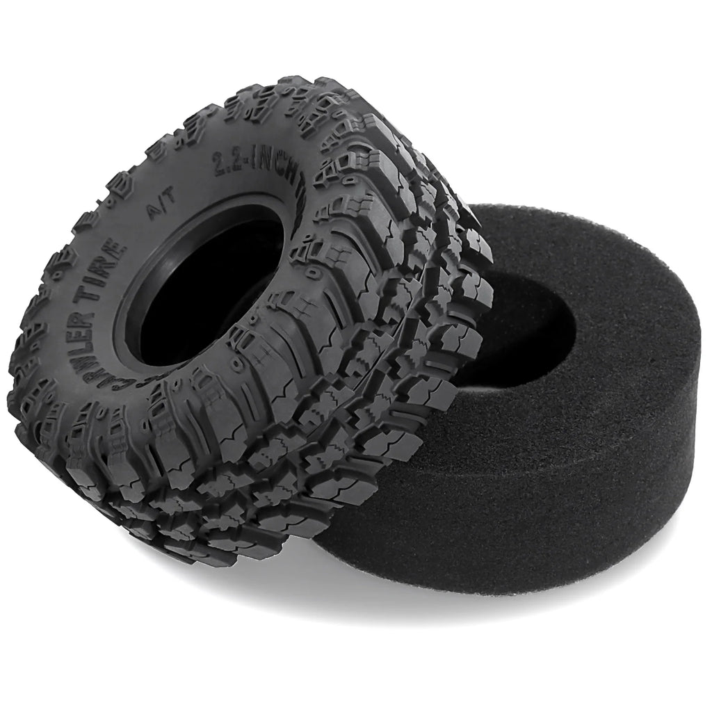 2.2 Crawler Tires  Mud slingers Tyres for 1/10 1/8 TRX4 Axial SCX10 III Wraith Yeti redcat Everest 10 Yk4083 Upgrades