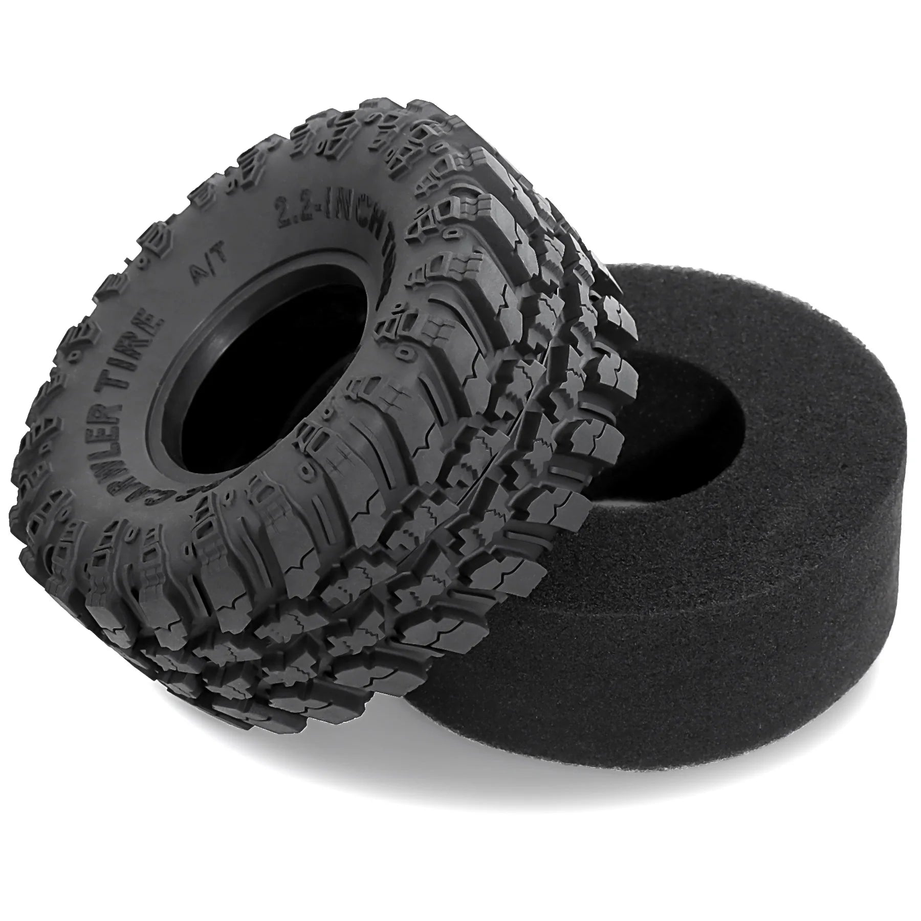 2.2 Crawler Tires  Mud slingers Tyres for 1/10 1/8 TRX4 Axial SCX10 III Wraith Yeti redcat Everest 10 Yk4083 Upgrades