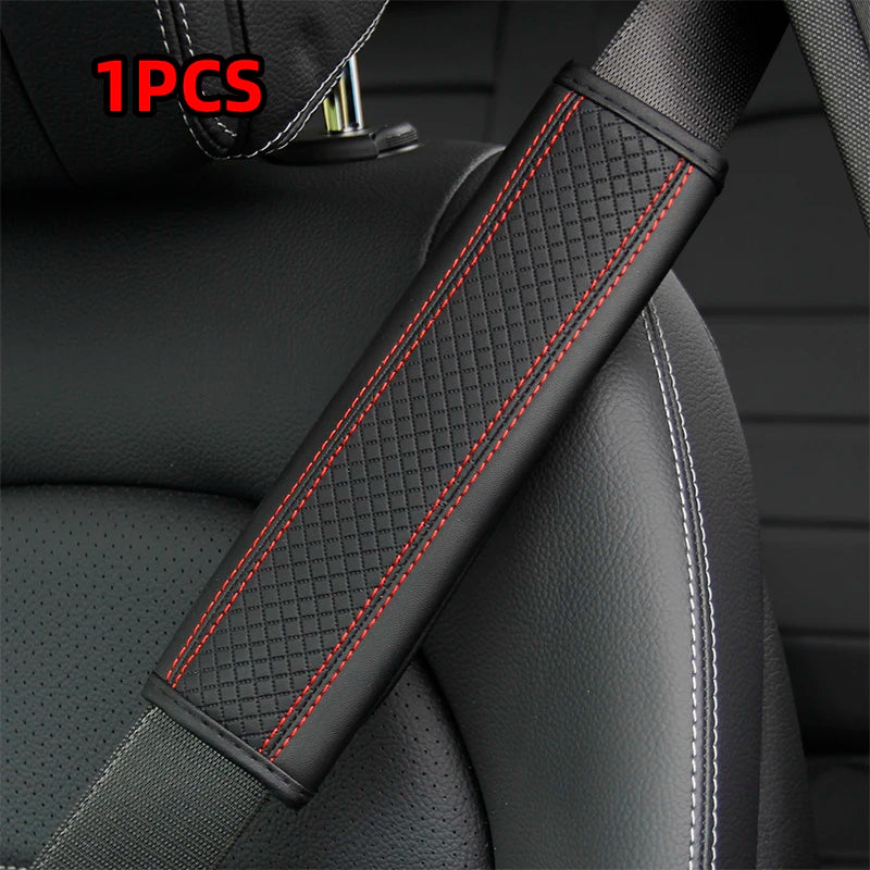 Car accessories seat belt PU Leather Safety Belt Shoulder Cover Breathable Protection Seat Belt Padding Pad Auto Interior