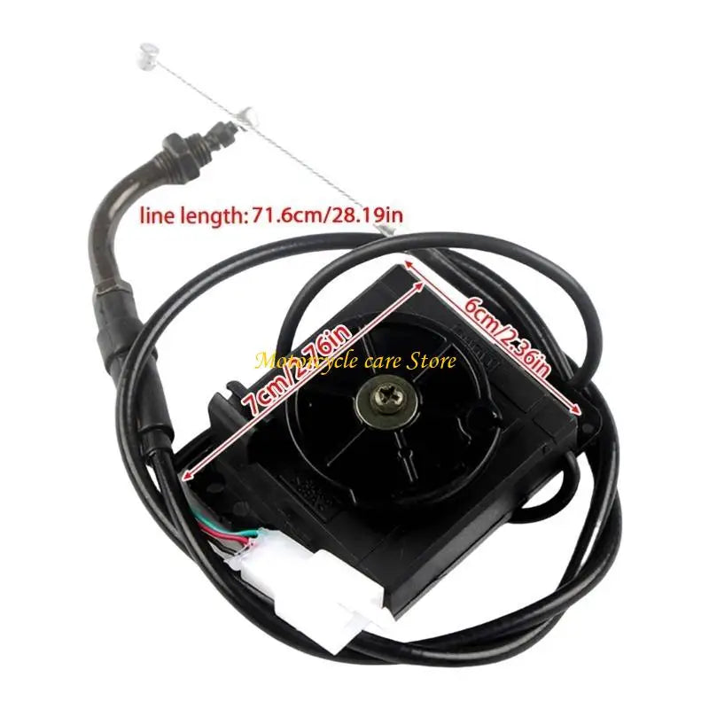 Electric Motorcycle Accelerator Unit Central Accelerator 110cm Throttle Cable Easy Installation with Cable Spare Parts