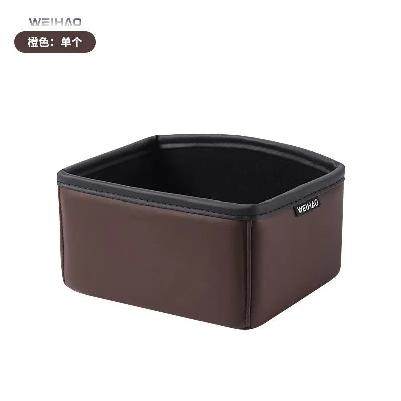 Car Center Console Organizer Multifunctional Storage Box with Cup Holder and Tissue Dispenser for Auto Interior