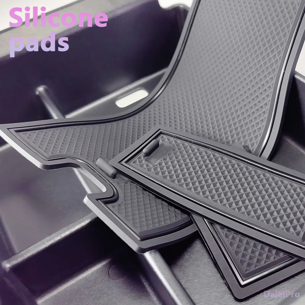 Car Armrest Box For KIA EV6 EV6 2023 2024 2025 Center Console Organizer Tray Armrest Box Car Phone Holder Box Accessories