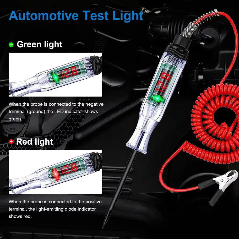 New Car Truck Voltage Circuit Tester Auto 6V 24V Tools Car diagnostic Probe Test Pen Light Bulb Electric Measuring Pen Tools