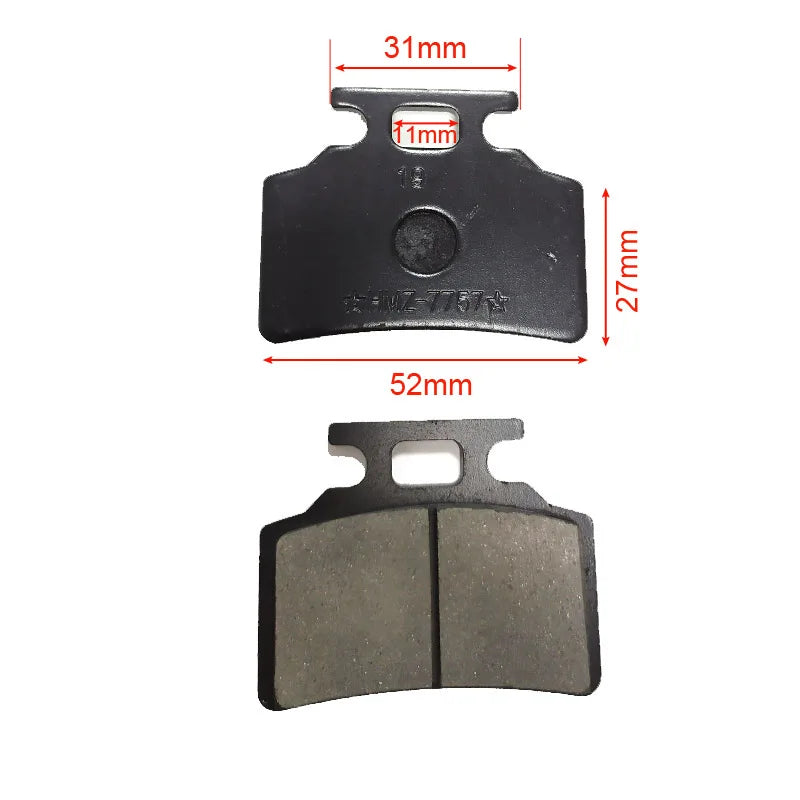 Pastillas de freno de disco delanteras y traseras para motocicletas de 50 cc, 125 cc, 150 cc y 250 cc, CBR, CRF, CTCT, CBX, scooter y ciclomotor.