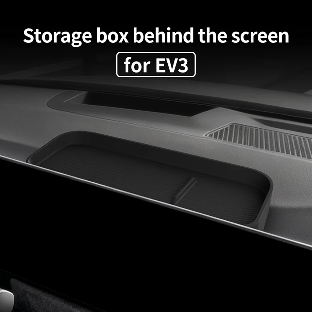 For Kia EV3 2024-2026 Dashboard Storage Box Tray Center Console Organizer Interior Car Accessories Storage Tray