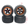 4Pcs Anti Slip Rubber Wheel Tyre Wear-resistant Off-road Vehicle Tires Soft for Smax 1625 1635 Wltoys 144001 124018 HBX 16889