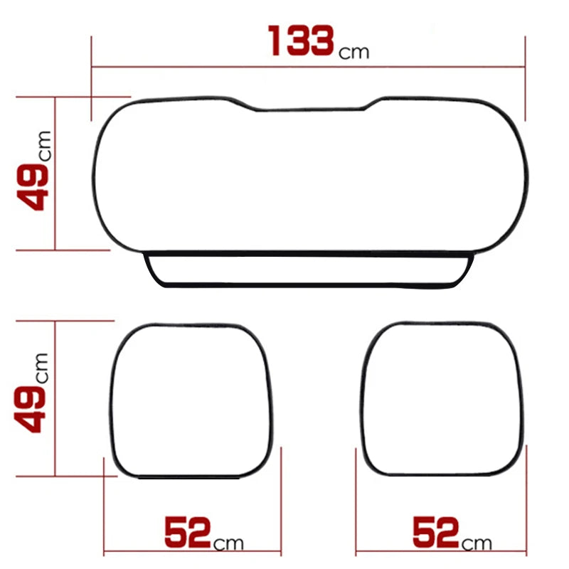 Car PU leather seat cushions, car full-cover front cushions, car rear seat covers, car seat cover accessories