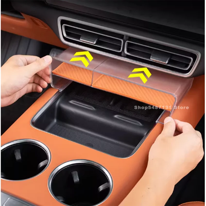 Car Center Console Dashboard Under Storage Box for Li Xiang L6 L7 L8 L9 Interior Accessories 2024 2025 for Left Hand Drive