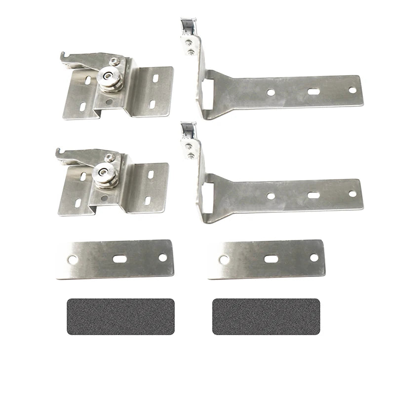 Universal Off-road Pickup 4x4 Accessories Stainless Steel Silver 2Pcs Roof Rack Side Tent Bracket