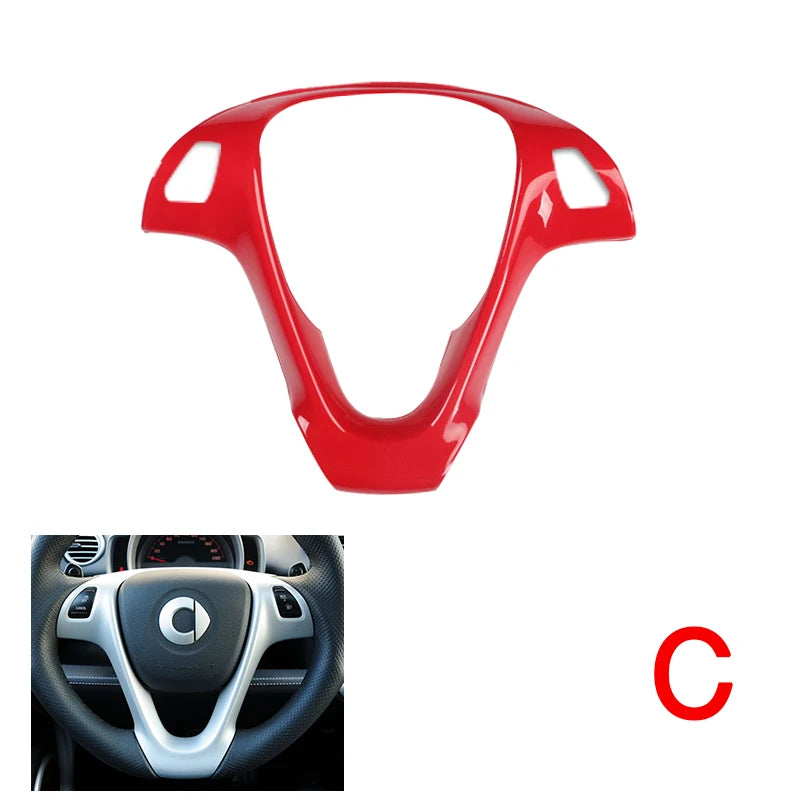 Car ABS Plastic Decorative Cover Red Modification Products For Mercedes Smart 451 Fortwo Interior Sticker Styling Accessories