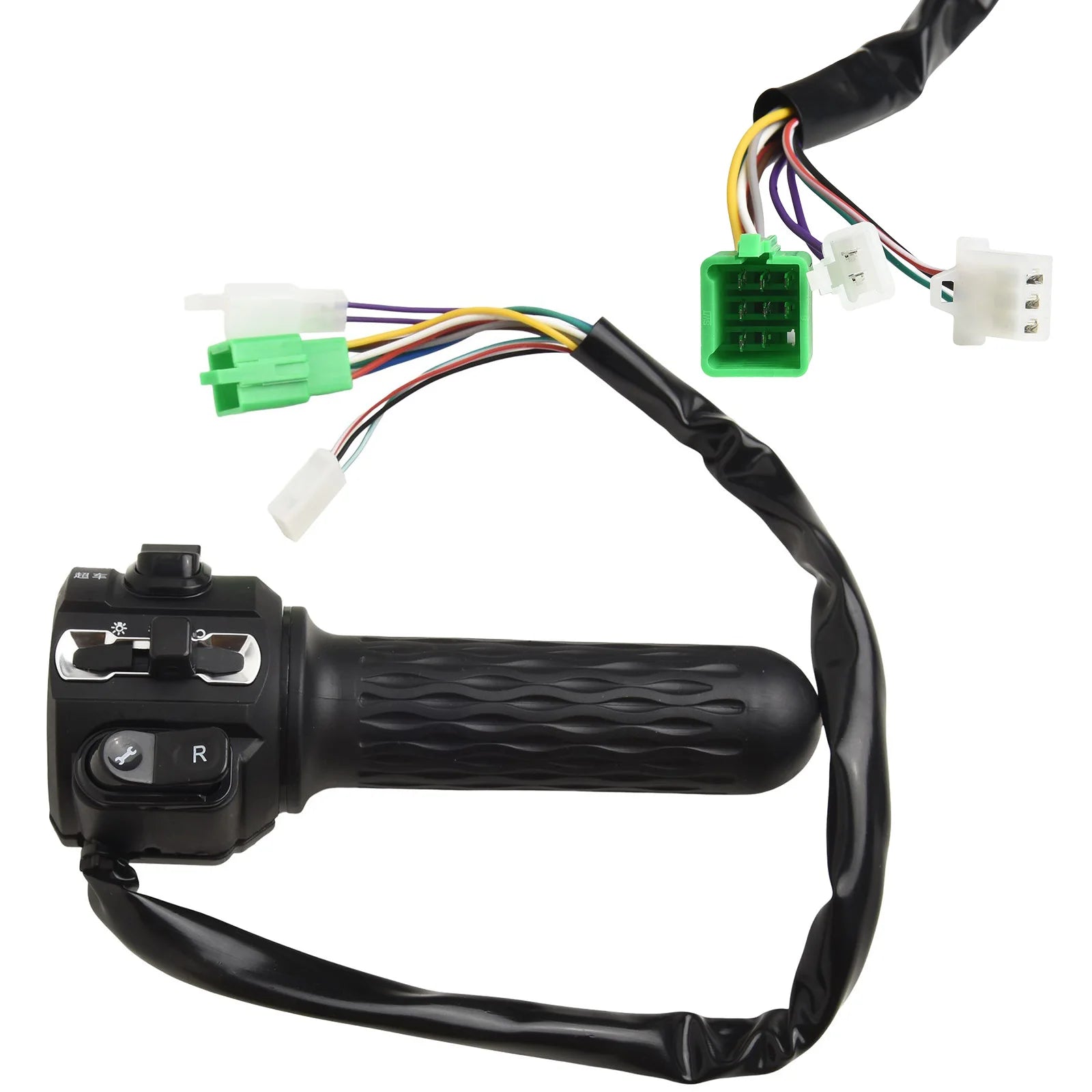 E-bike Electric Vehicles Throttle Switch-Horn Headlights Turn Signals Electric Bicycle Spin Handle Disc Brake Split Spin Handle