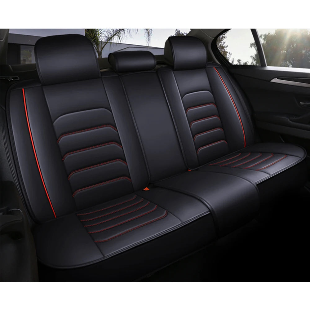 Leather Car Seat Cover for Mitsubishi ASX Lancer 9 10 Pajero 4 2 Sport l200 Outlander xl Montero Carisma Mirage Auto Accessories