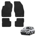 4pcs Set Of Simple New Side Grid Car Floor Mats Easy To Clean Comfortable And Durable For Opel Corsa D Corsa E Velour