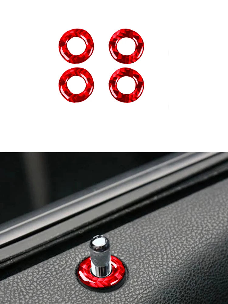 Car Interior Accessories For Dodge Charger 2011 2012 2013 2014 Carbon Fiber Decorative Stickers Dashboard Speedometer Cover Trim