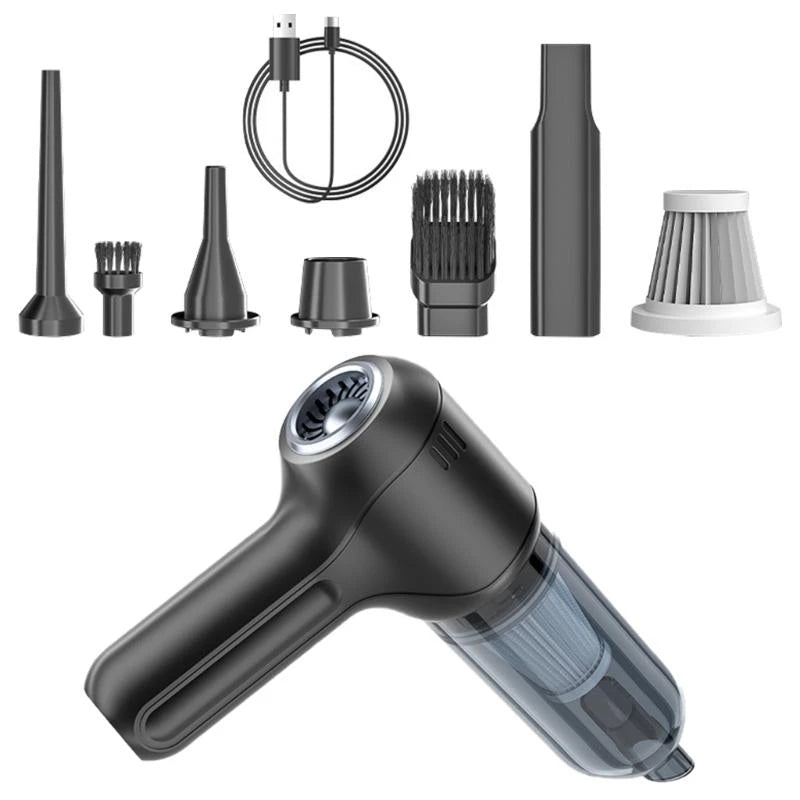 SZ Multipurpose Small Car Vacuum Handheld High Efficiency Car Vacuum Cleaner with Various Nozzles set for Deep Cleaning