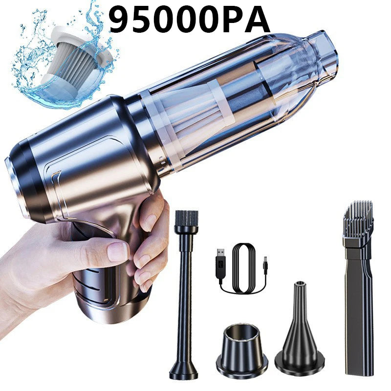 15000PA Portable Car Vacuum Cleaner Wireless Powerful 4-in-1 Clean Machine USB Charging Blowing Suction Vacuum Cleaner 2026 New