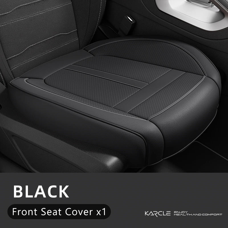 360 Surrounded Nappa Leather Car Front Seat Covers Universal Fit For Most Cars Cushion Covers Car Styling Seat Protector Pads