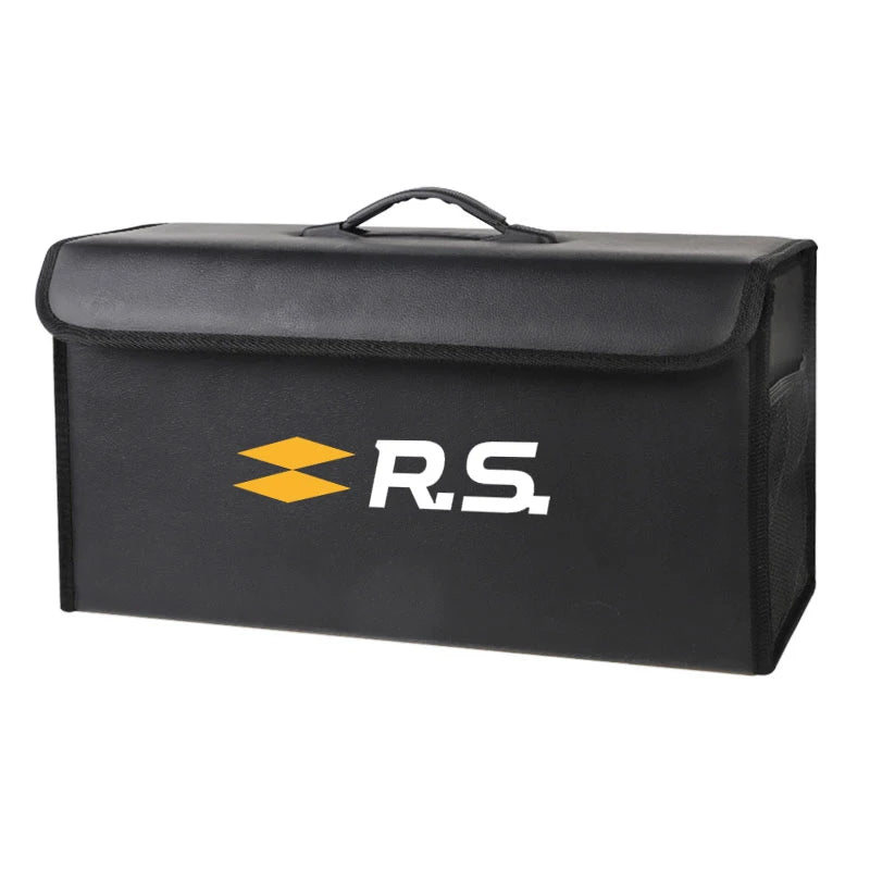 Car Trunk Organizer Box Leather Foldable Storag Bag Tool For Renault RS Megane 2Trafic Kadjar QM6 Clio Koleos Espace Captur ZOE