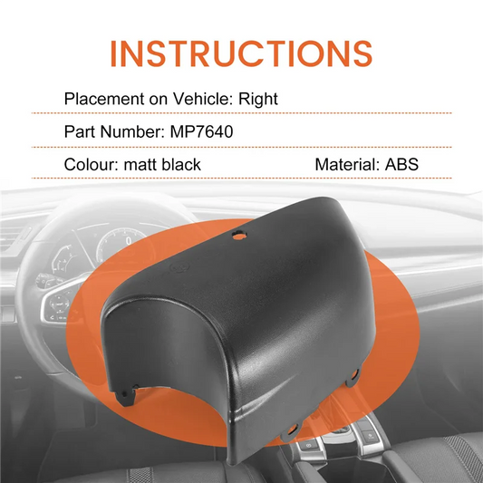 A22E-Lower Wing Mirror Cover Casing Bottom For Vauxhall Vivaro Renault Trafic Fiat Talento Van 2015-2018