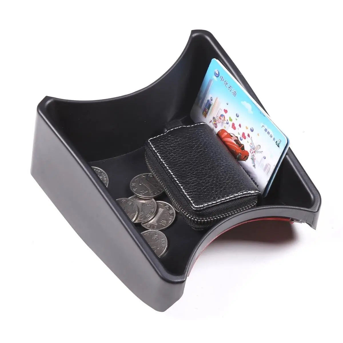 Brand New Car Interior Accessories ABS Handbrake Front Storage Box For Fiat 500 2011-2015 Black