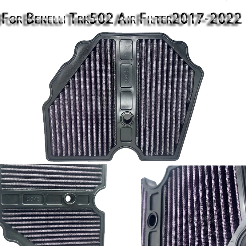 Motorcycle Air Filter For Benelli TRK502 TRK502X TRK 502 2017 2018 2019 2020 2021 2022 Motorcycle Air Filter Flow Engine Element