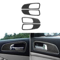 4pcs Car Interior Accessories Door Panel Handle Pull Cover Soft Carbon Fiber Trim Frame For Alfa Romeo 159 2005 - 2021 2022 2023