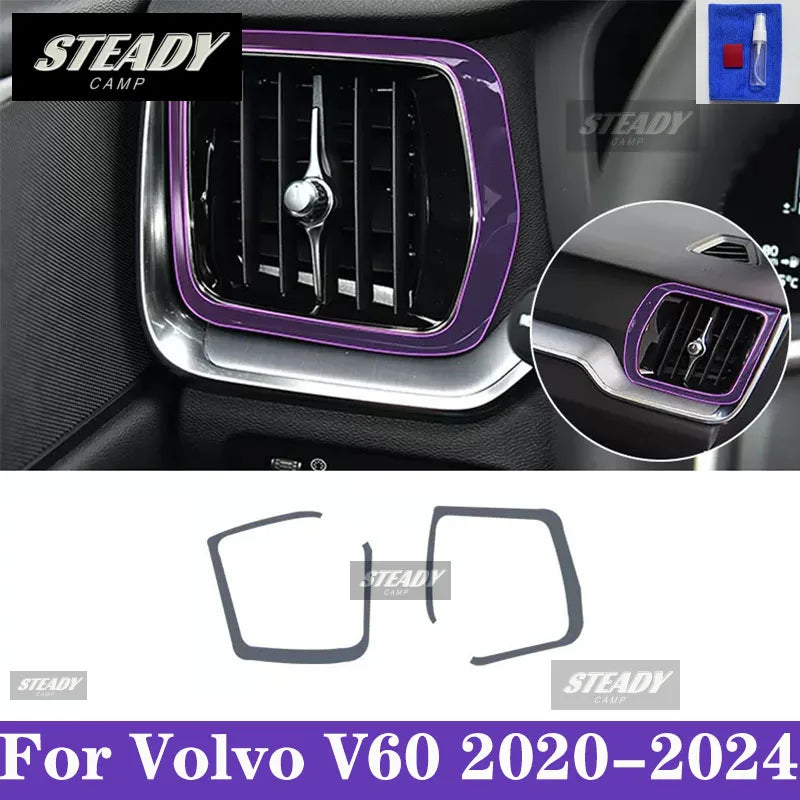 For Volvo V60 2020-2024 Car interior Center console transparent TPU Paint protective film Anti scratch sticker LCD screen PPF