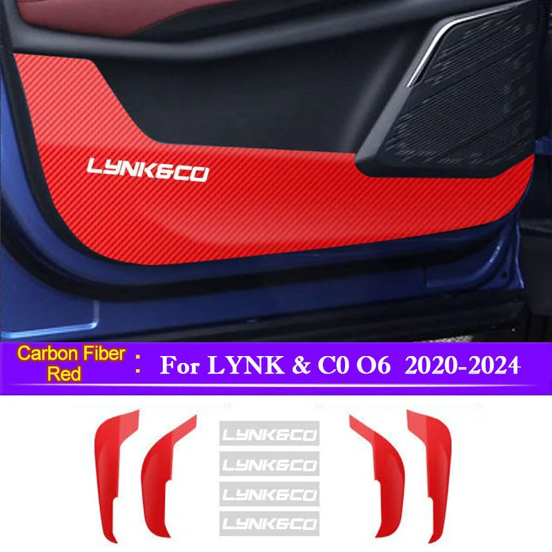 Car Door Anti-Dirty Anti-Collision Pad Protection Stickers Interior Accessories For LYNK & C0 O6 2020 2021 2022 2023 2024