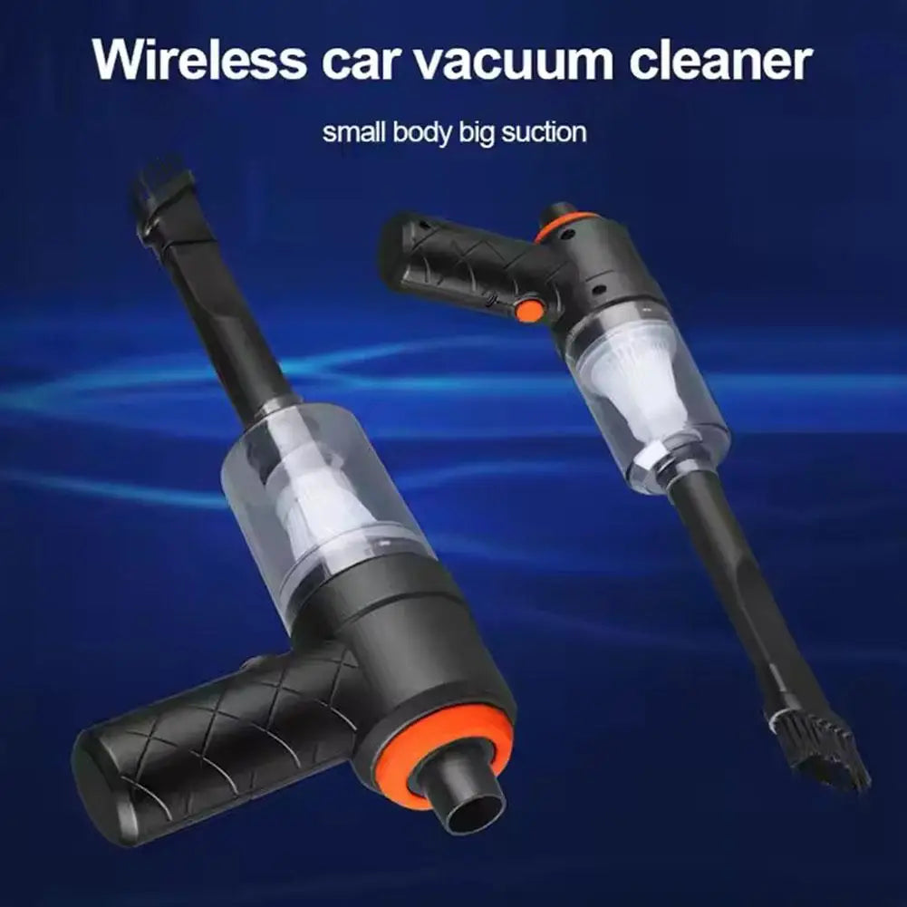Car Vacuum Cleaner USB Charging Handheld Wireless Car Center Console Vent Details Cleaning Tool Car Home Vacuum Cleaner