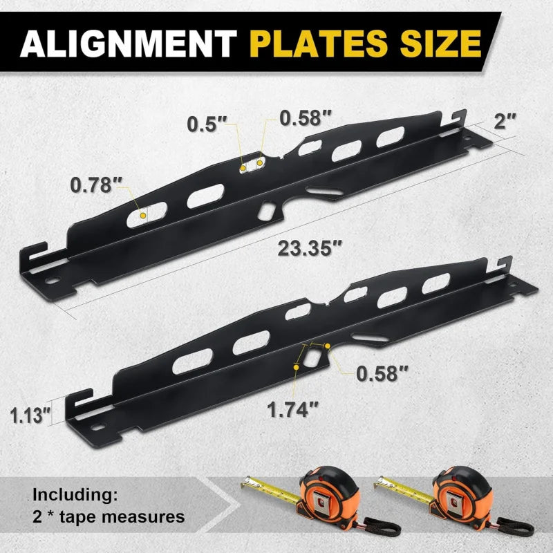 Wheel Alignment Plate Tool Kit Car Shoe Toe Plate Wheel Alignment Tool,Suitable for Cars