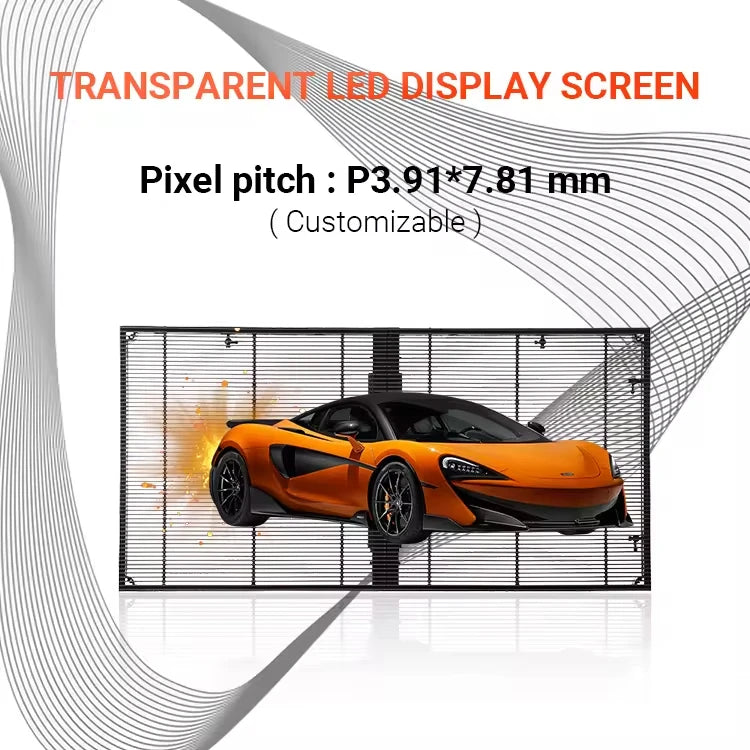 Advertising Pantalla Panel Film Glass Display Screen Indoor Ecran LED Transparent