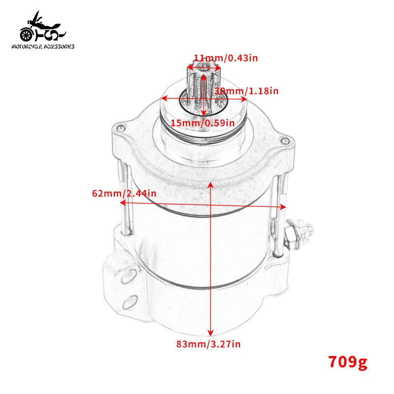 55140001100 410W 1PCS Electric Engine Parts Starter Motor Motorcycle 12V Motorcycle Accessories For KTM EXC 300 200 250 XC XCW