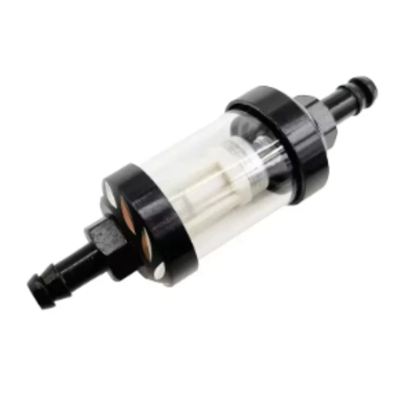 8mm CNC Aluminum Alloy Glass Gas Fuel Gasoline Oil Filter Moto for Dirt Pit Bike 125/140/150/160cc CRF70 90 110 TTR100 110 KLX65