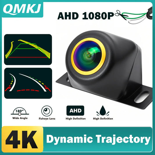 AHD 1080P AHD 720P Car Intelligent Dynamic Trajectory Moving Guide Parking Line 4K CCD Rear View HD Reverse Backup Tracks Camera