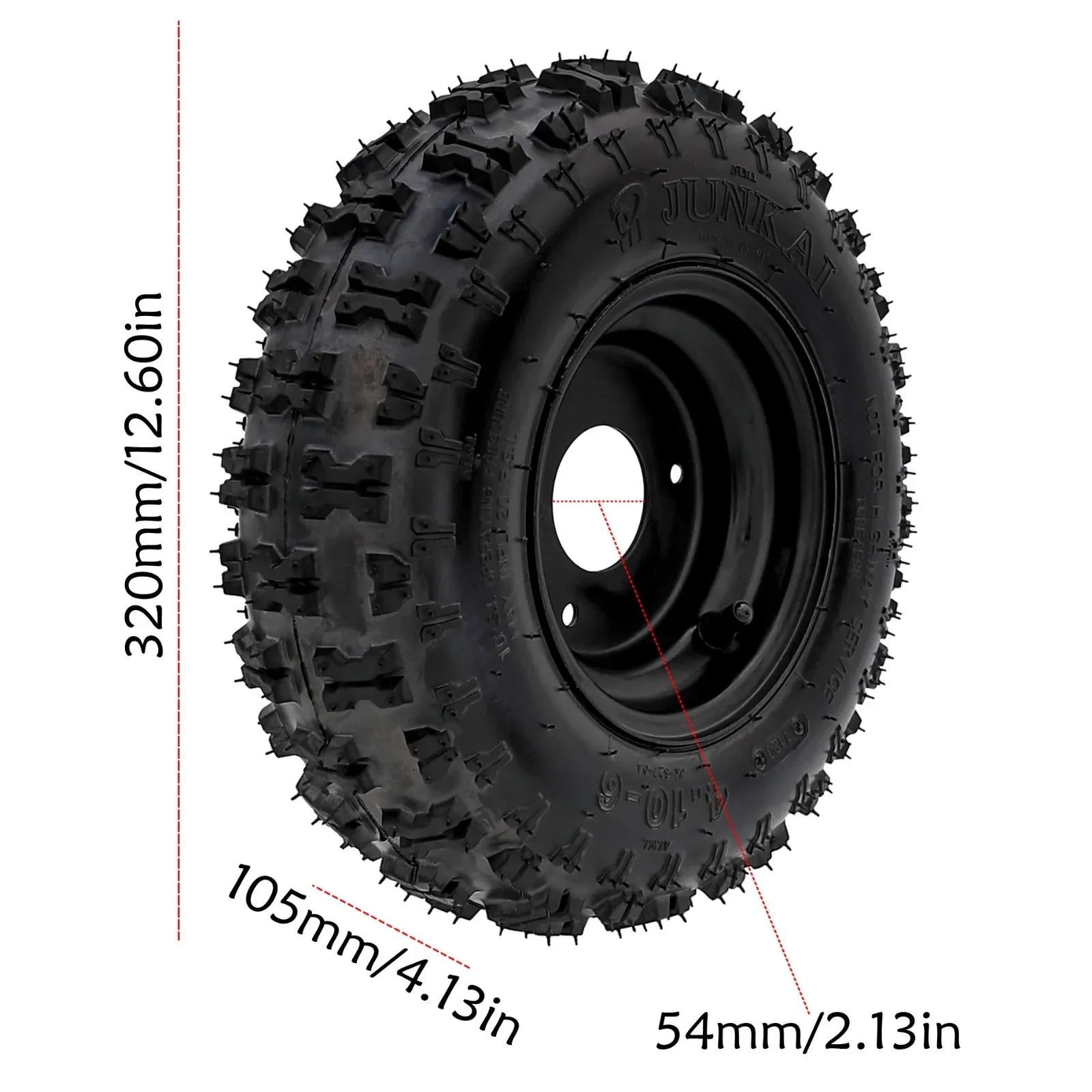 4 Pack 4.10-6 or 145x70-6 or 16X8-7 Tires Tyre Wheels Rims For Go Kart Scoote QUAD Bike Buggy Trolley Drift Trike DIY ATV
