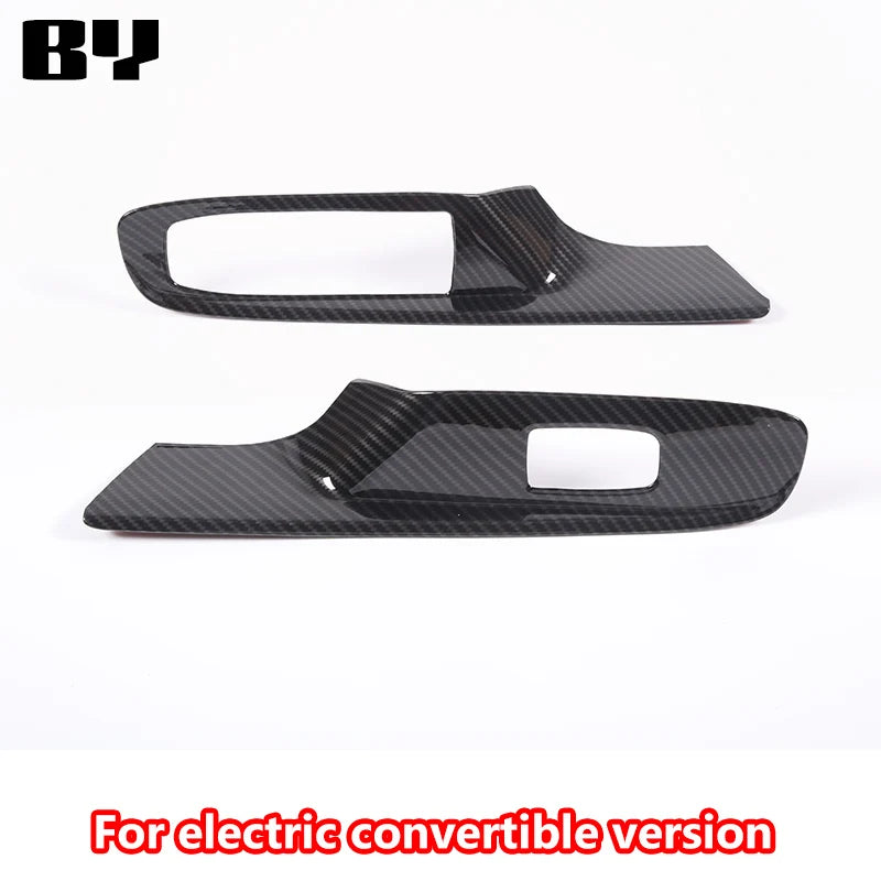 For Chevrolet Corvette C8 2020-2024 Car Accessory ABS Carbon Fiber Car Console Gear Shift Panel Cover door armrest Trim Sticker