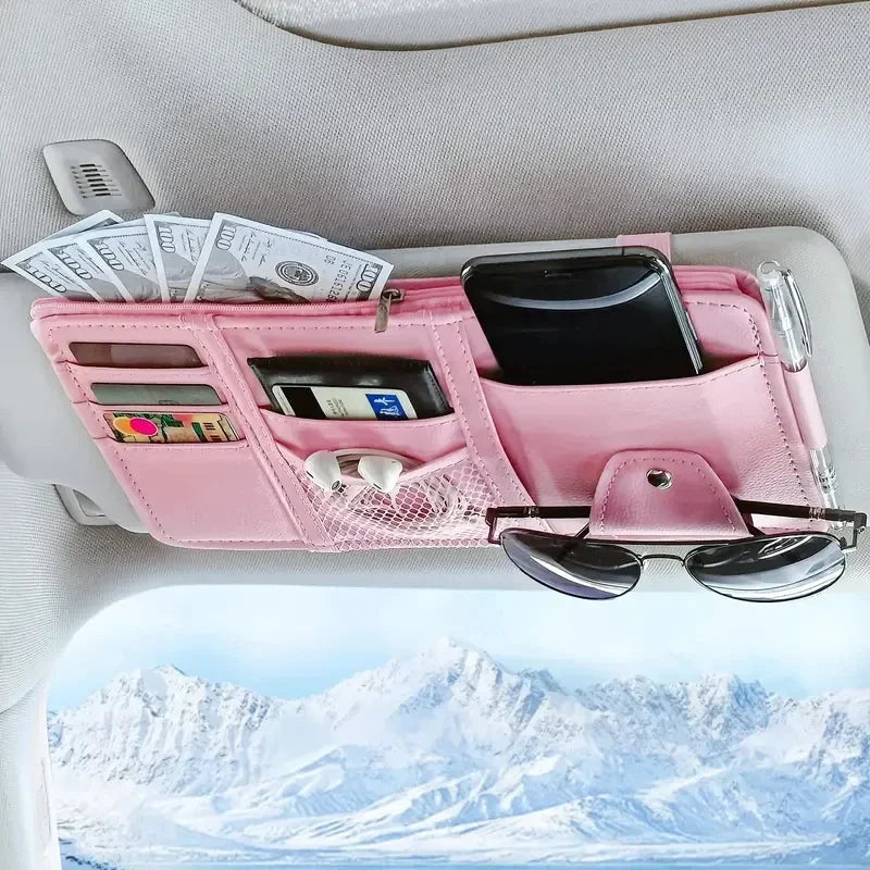 Organizador de visera para coche, soporte para gafas de sol, accesorios para visera de camión, organizador interior de visera para camión, accesorios para coche