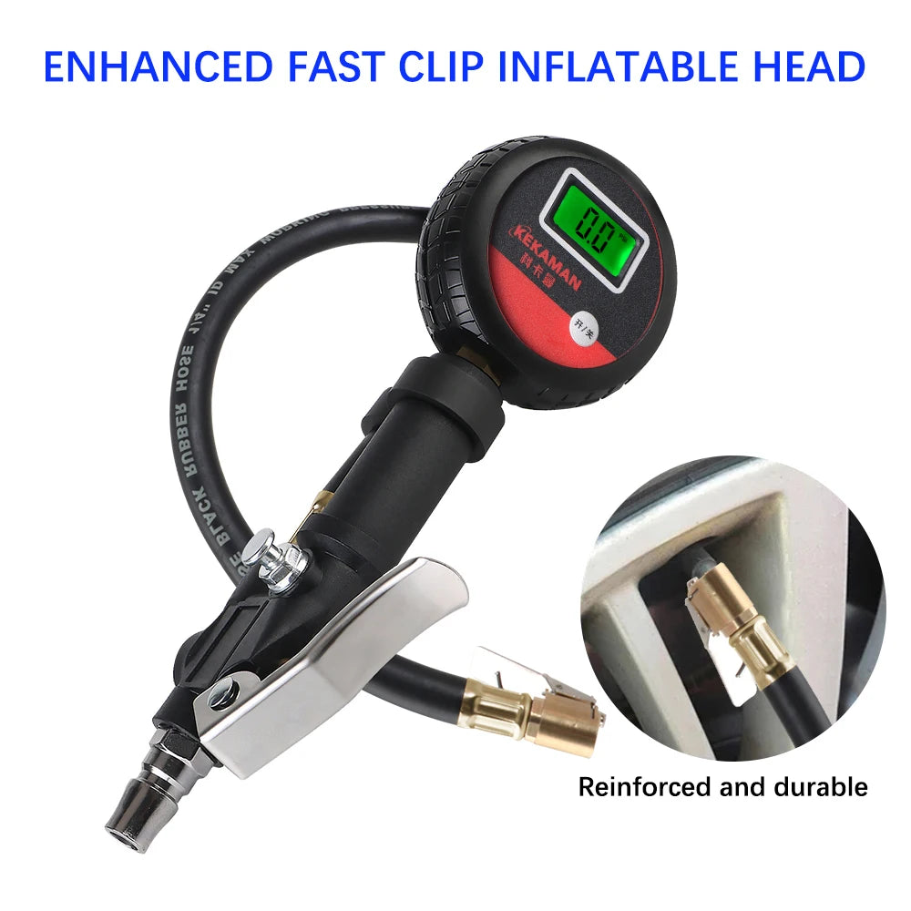 For Car Truck Vehicle Motorcycle Auto Tire Pressure Gauge Tyre Tester High Precision Monitor System Test Accessories LCD Digital