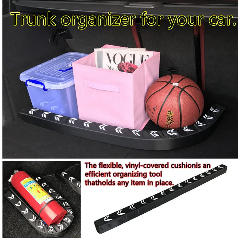 Flexible Car Trunks Organizer Prevent Trunk Items Collision Damage Car Storage Organization Accessories for Car SUV Vans Sedan