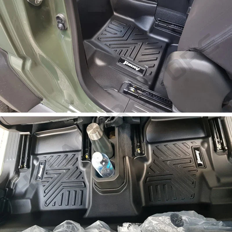 Car Floor Mats 5D TPE LHD AT MT Model Carpet Cover Foot Pads for Suzuki Jimny JB64 JB74 2019 2020 2021 2022 2023 3 Door Only
