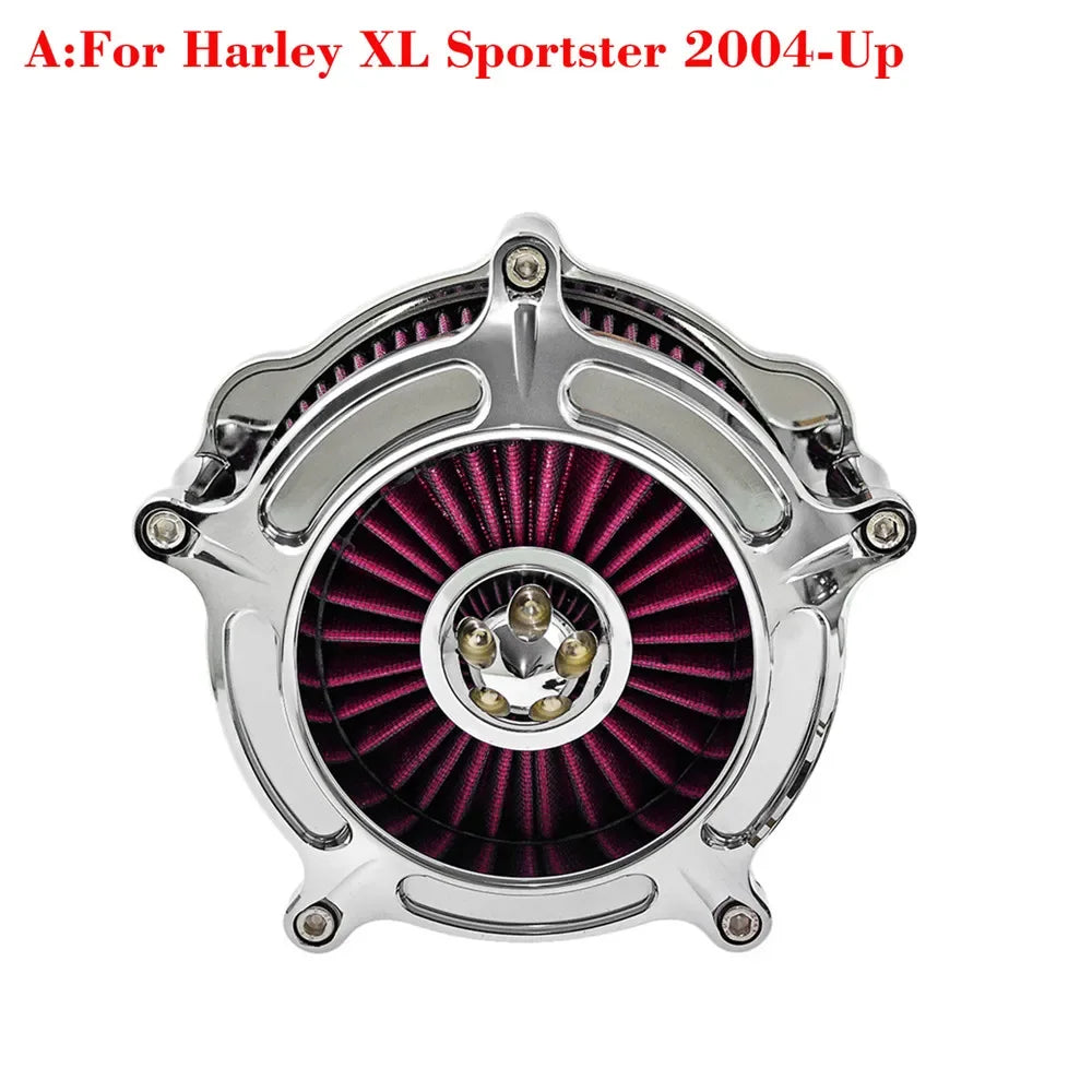 Motorcycle Air Cleaner Intake Filter For Harley Sportster 883 1200 XL Iron Touring Road King Street Glide Softail Dyna Fatboy