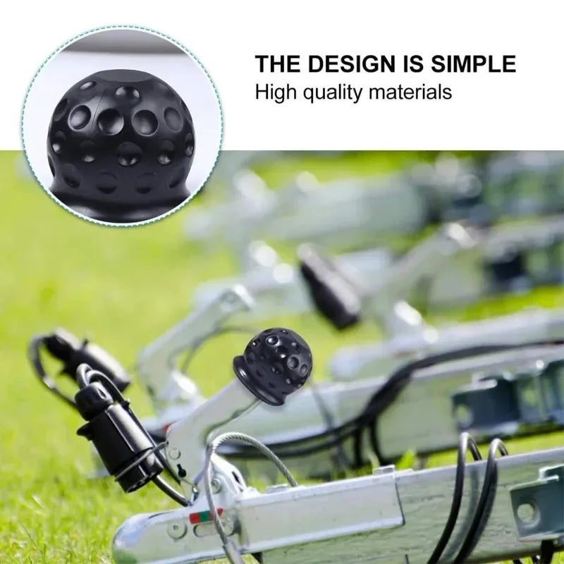 Brand New 50MM Tow Bar Ball Cover Cap Trailer Ball Cover Tow Bar Cap Universal Hitch Trailer Towball Protect Car Accessories